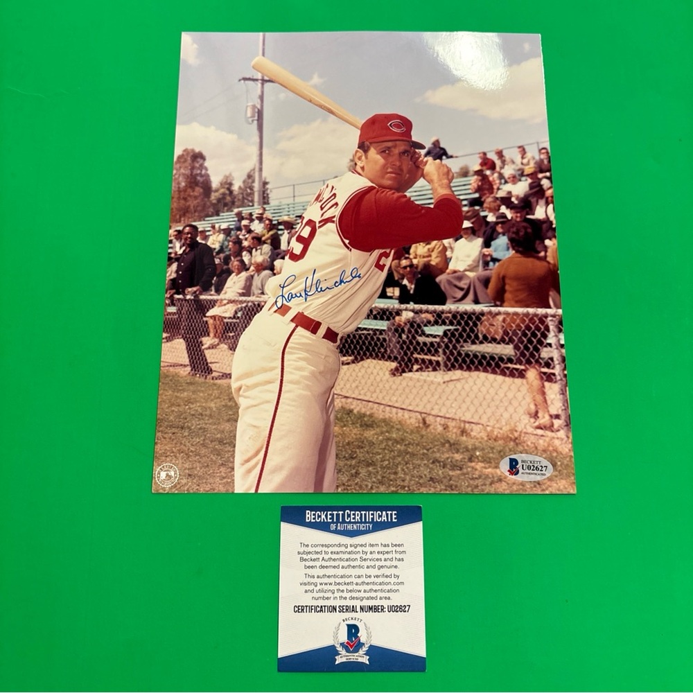 Beckett Authenticated Lou Klimchock Autographed Photo 8X10